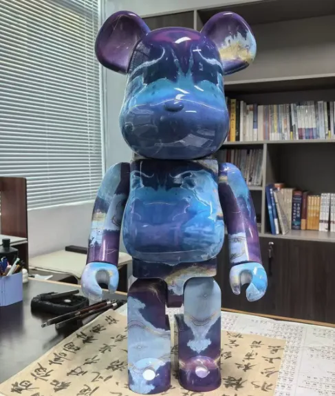 Medicom Toy Bearbrick 400% Cosmic Nebula Multicolor Collectible Figure Accessories - 1