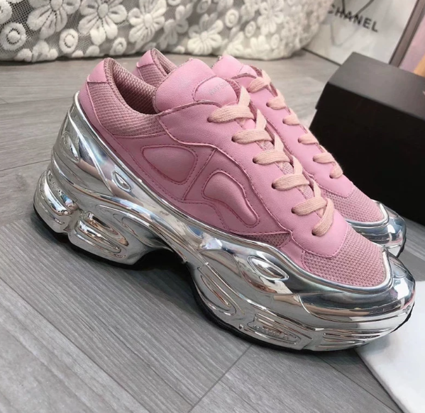 Balenciaga Triple S Red Metallic Silver Sneakers Chunky Sneakers - 5