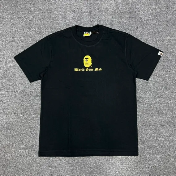 A Bathing Ape World Gone Mad Black T-Shirt - 1