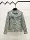 Design Floral Print Denim Jacket Multicolor Outerwear - 1