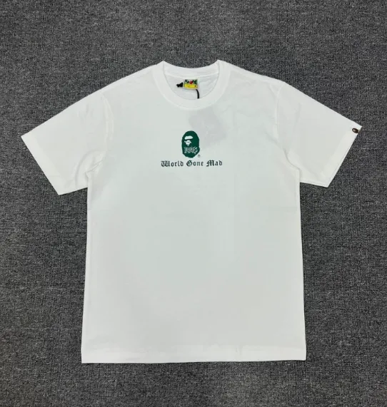 A Bathing Ape World Gone Mad White T-Shirt - 1