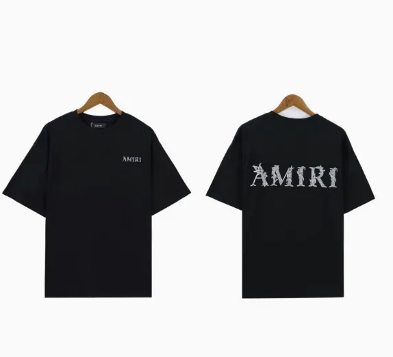 Amiri Logo Graphic T-Shirt Black - 1