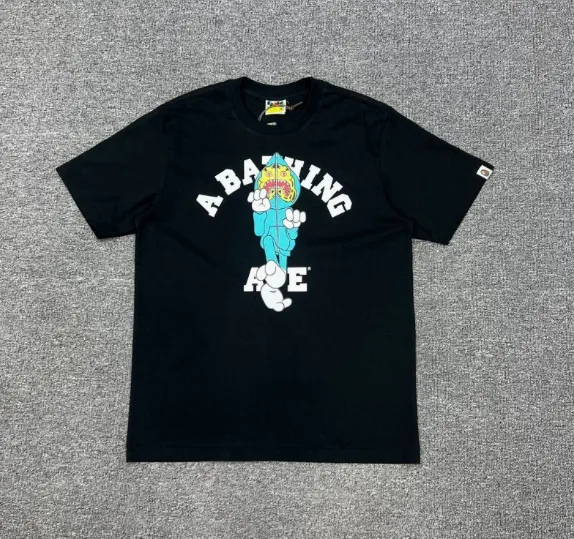 A Bathing Ape Bapesta Graphic T-Shirt Black - 1