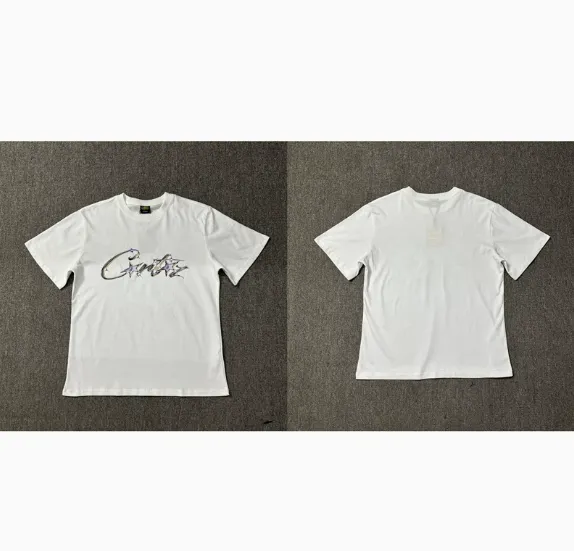 Design Script Logo Graphic T-Shirt White - 1