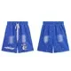 Design Drawstring Shorts Blue - 1