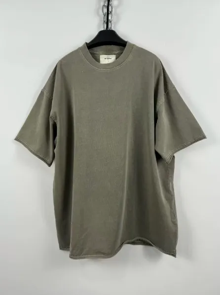 Design Spider Web Graphic Oversized T-Shirt Olive Green Tops.t Shirts - 2