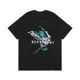 Design Graphic Print Black T-Shirt - 1