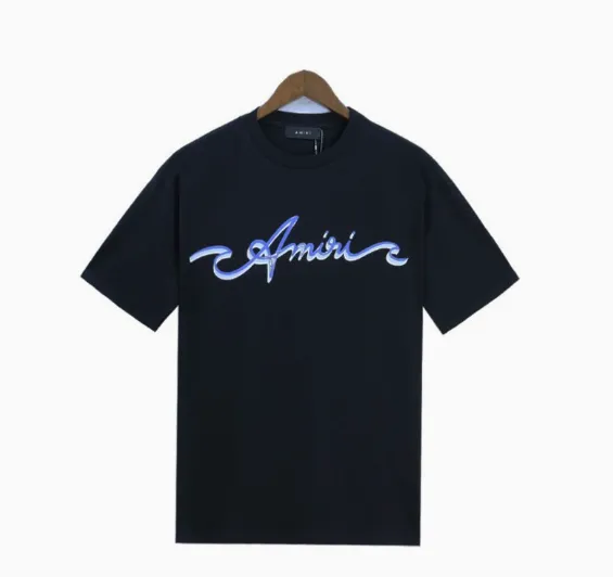 Amiri Script Logo Black T-Shirt - 1
