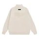 Design Half-Zip Sweater Beige - 1