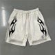 Design Tribal Print Shorts White - 1