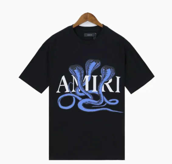 Amiri Cobra Print Black T-Shirt - 1