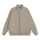 Design Minimal Zip-Up Jacket Beige Outerwear - 1