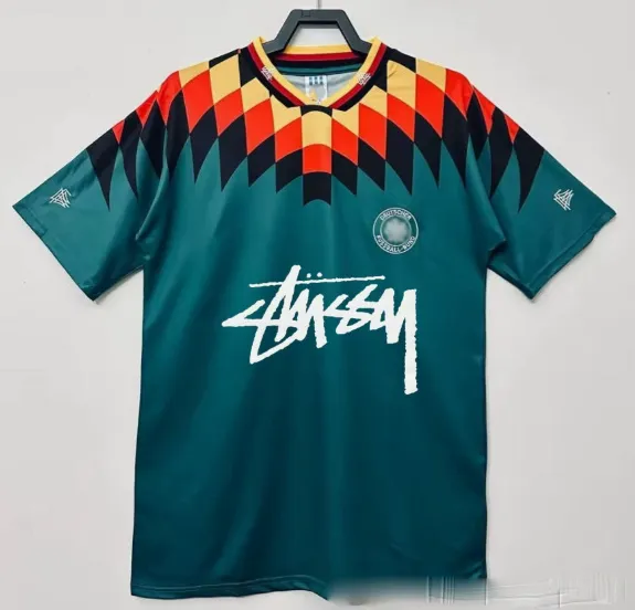 Stussy x Adidas Originals Football Jersey Teal Multicolor - 1