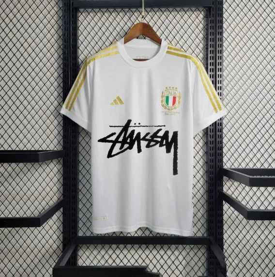 Adidas x Stussy FIGC Away Jersey White - 1