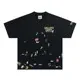 Design Abstract Print Black T-Shirt - 1