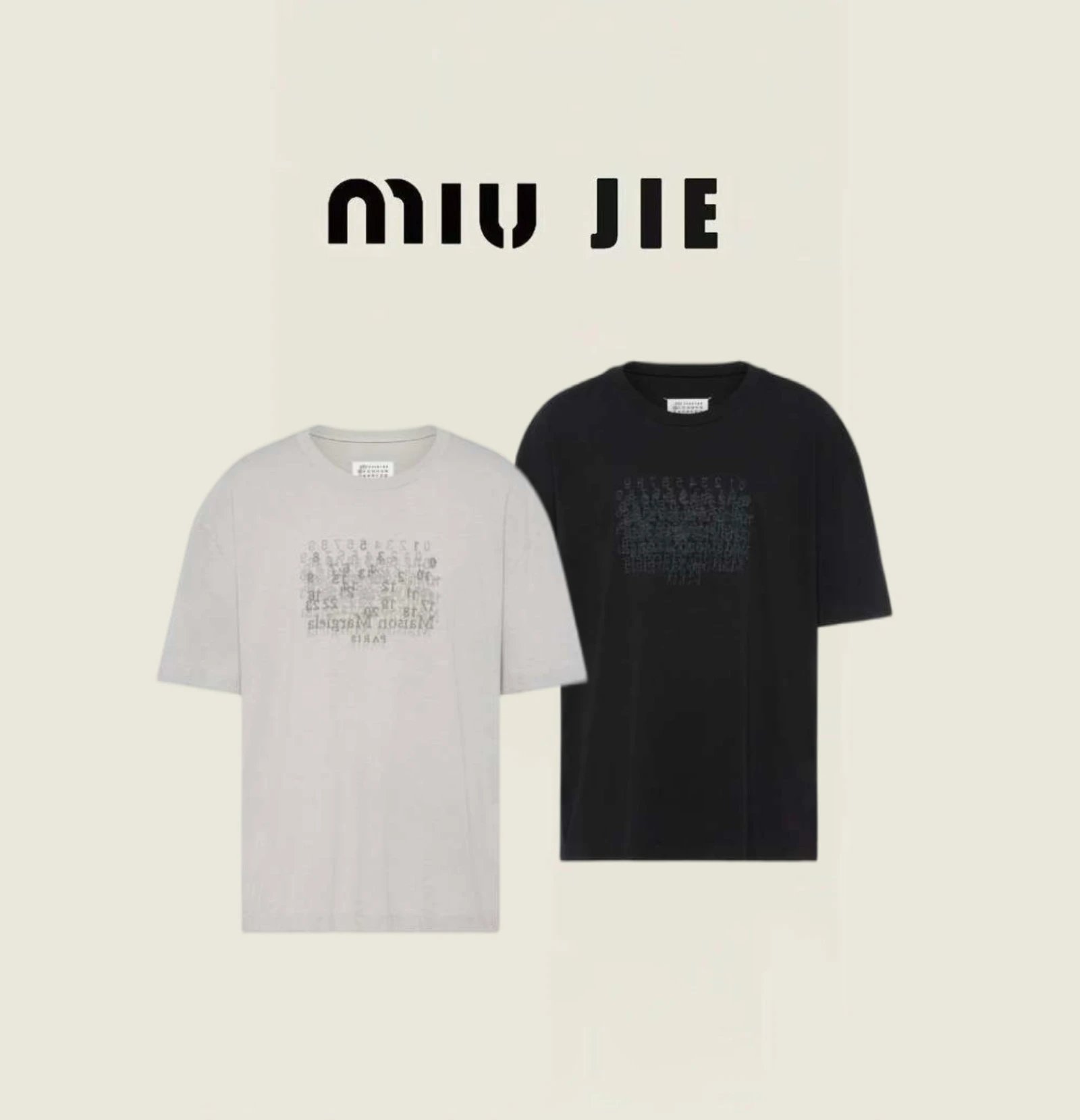 Miao Jie produces Magira's new 26ss early spring series garbled TEE