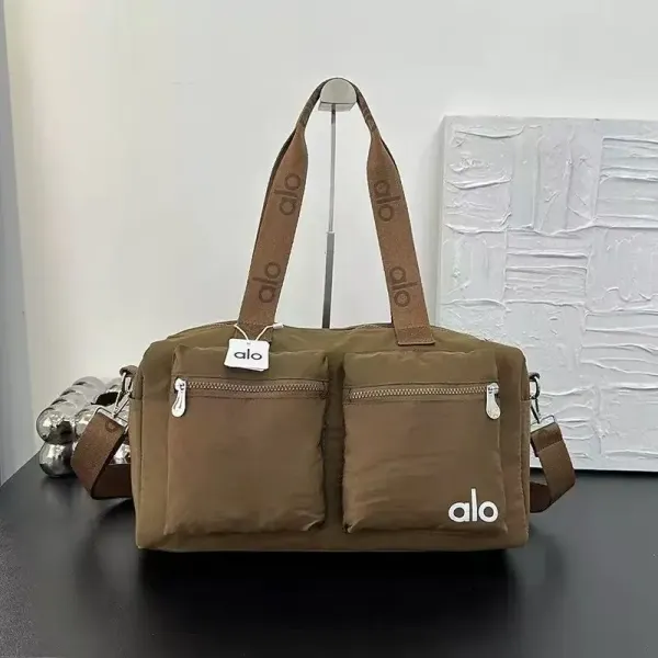 Alo Duffle Bag Olive Green Travel Bag - 1