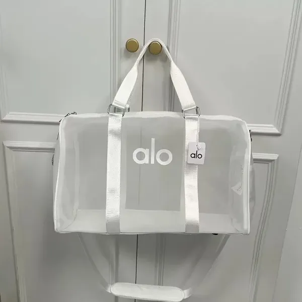 Alo Clear Duffle Bag White Transparent Travel Bag - 1