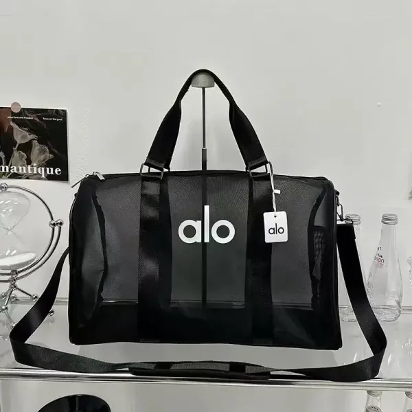 Alo Mesh Duffle Bag Black - 1