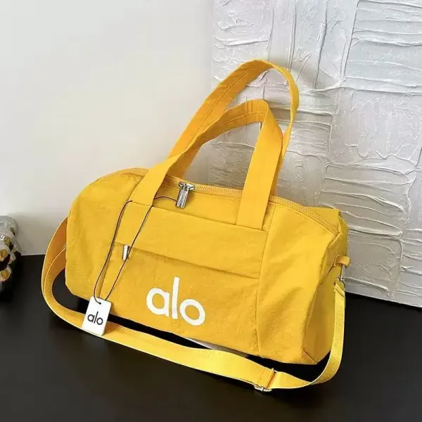 Alo Yoga Duffle Bag Yellow Travel Bag - 1