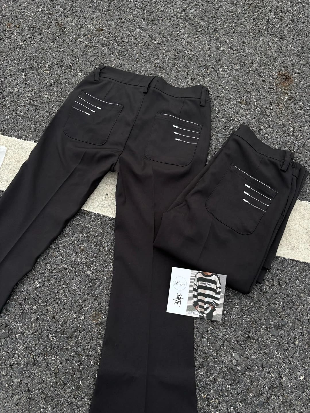 Four-line tailored trousers