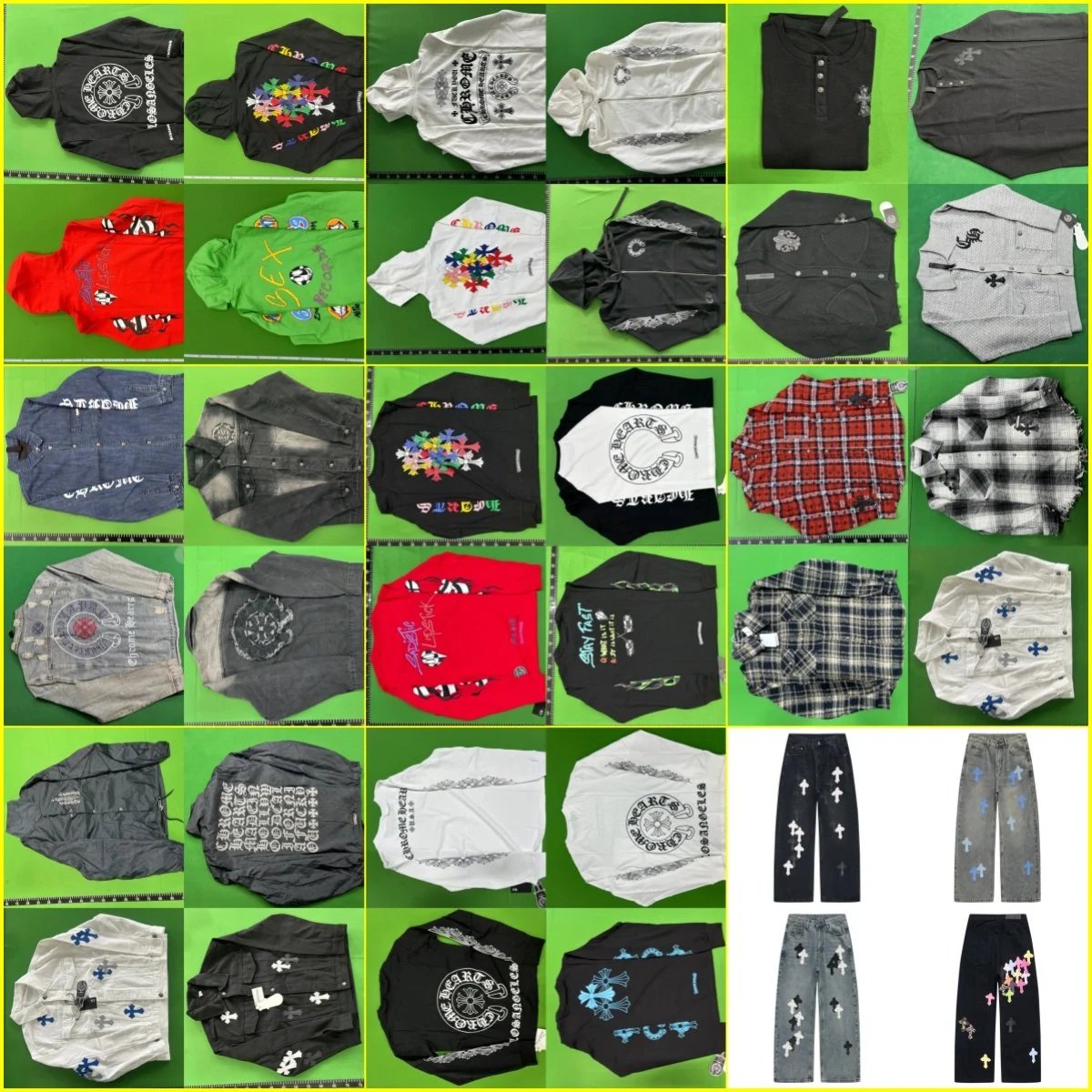 Zipper hooded jacket denim jacket cardigan trousers collection (select size to show picture)