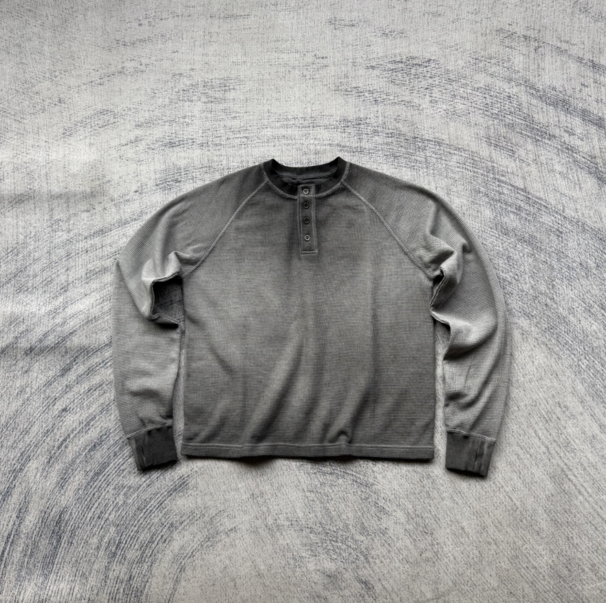 Stir fried color gradient Henry shirt