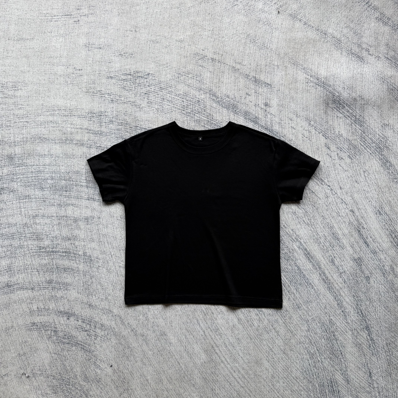 Black Slim-Fit Short Sleeve T-Shirt