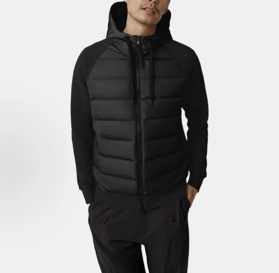 E * cardigan down jacket