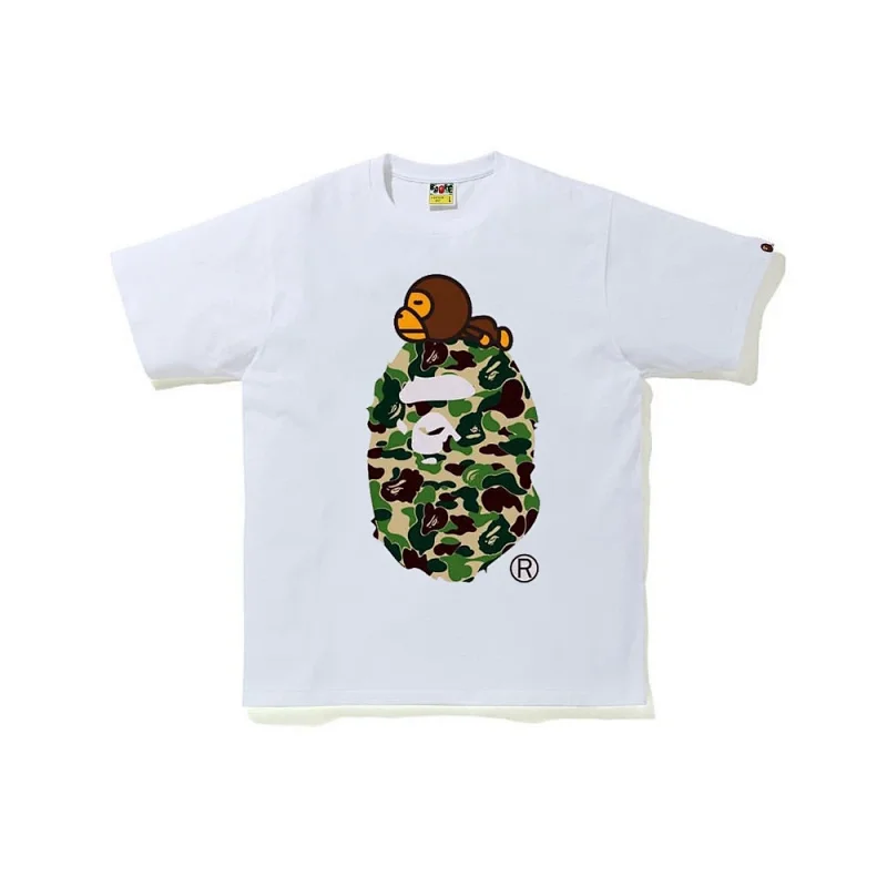 A Bathing Ape White Graphic Logo T-Shirt