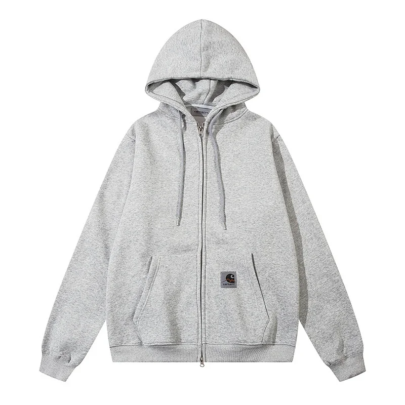 Stussy Arch Logo Heather Gray Oversized Hoodie