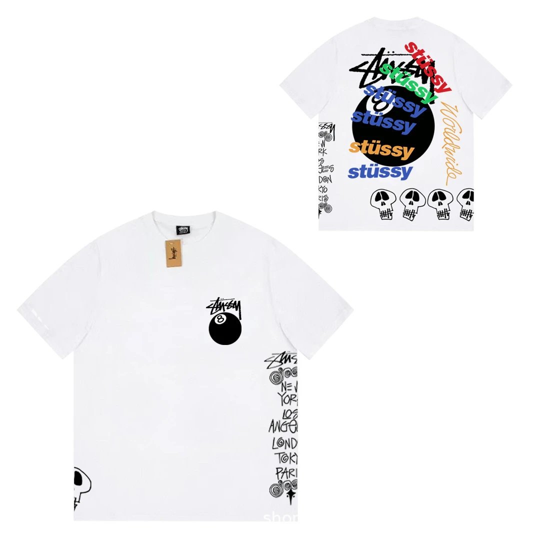 Stussy Nike White Graphic Print T-Shirt
