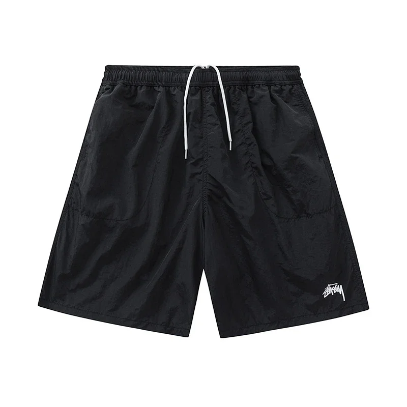 Stussy Classic Mustard Yellow Logo Swim Shorts