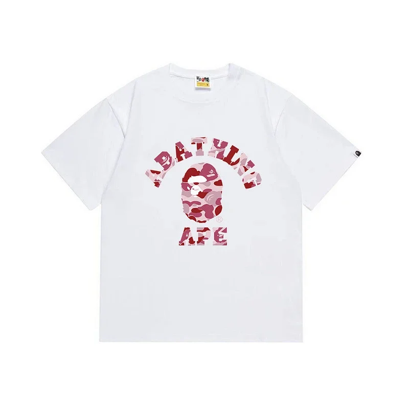 A Bathing Ape White Graphic Logo T-Shirt