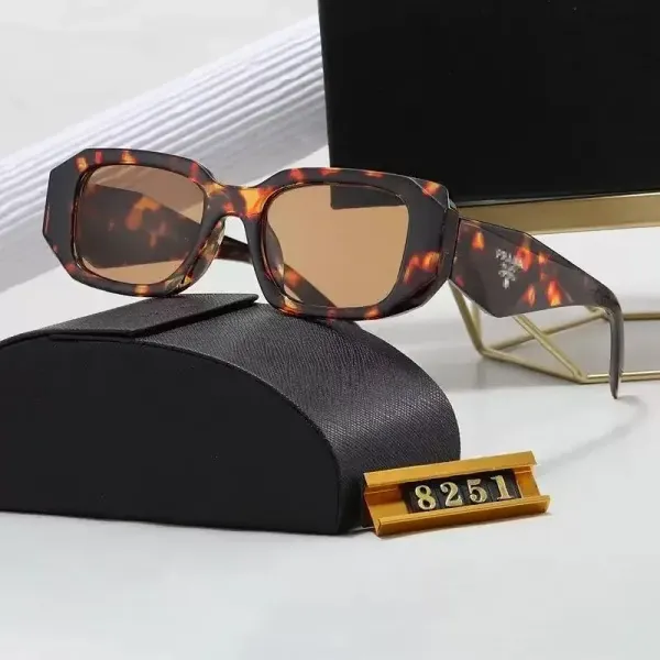 Prada Square Frame White Acetate Sunglasses - 6