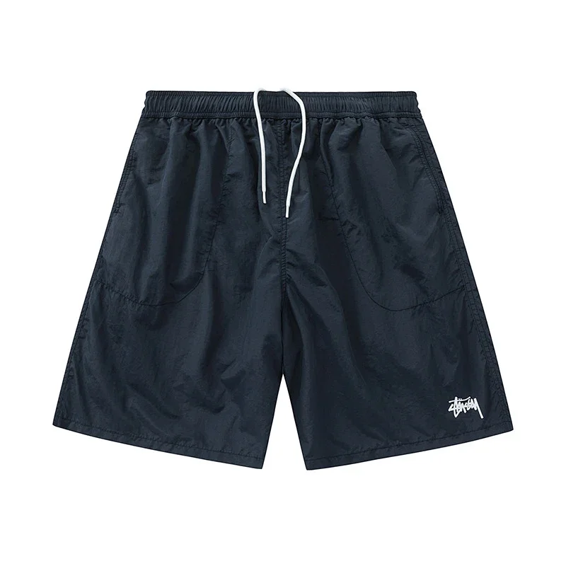 Stussy Classic Mustard Yellow Logo Swim Shorts