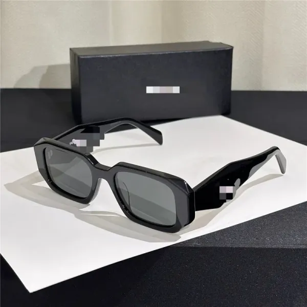 Prada Square Frame White Acetate Sunglasses - 5