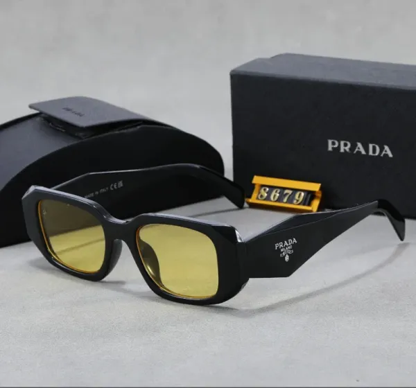 Prada Square Frame White Acetate Sunglasses - 10