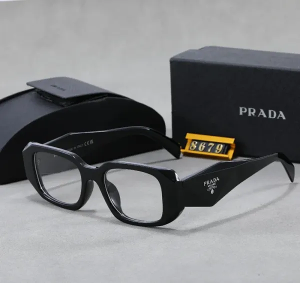 Prada Square Frame White Acetate Sunglasses - 9