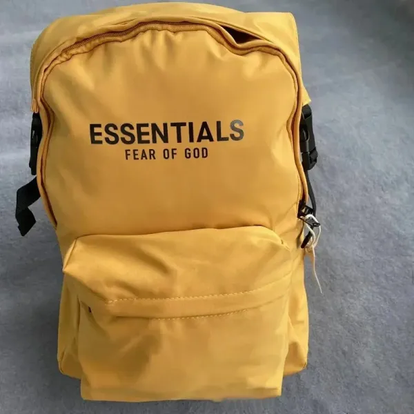 Fear of God Essentials Yellow Nylon Backpack - 1