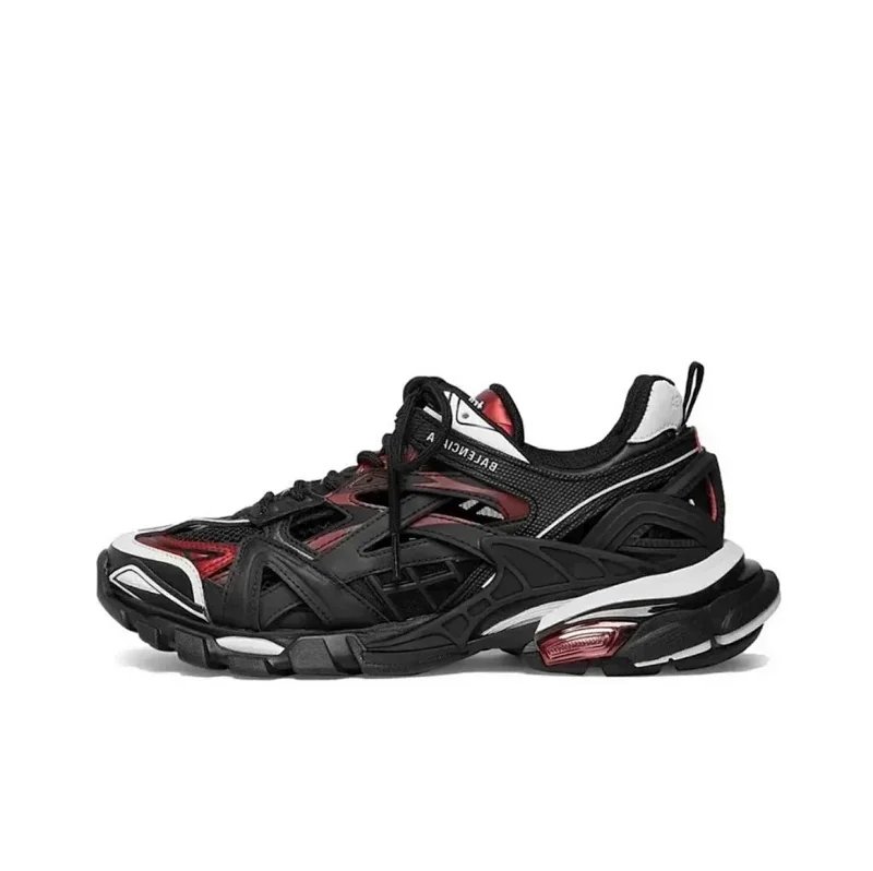 Balenciaga Track.2 Trainer Black Burgundy