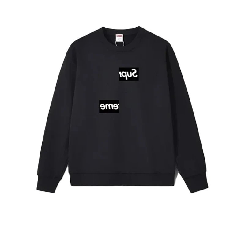 Supreme x Comme des Garçons SHIRT Split Box Logo Crewneck Black