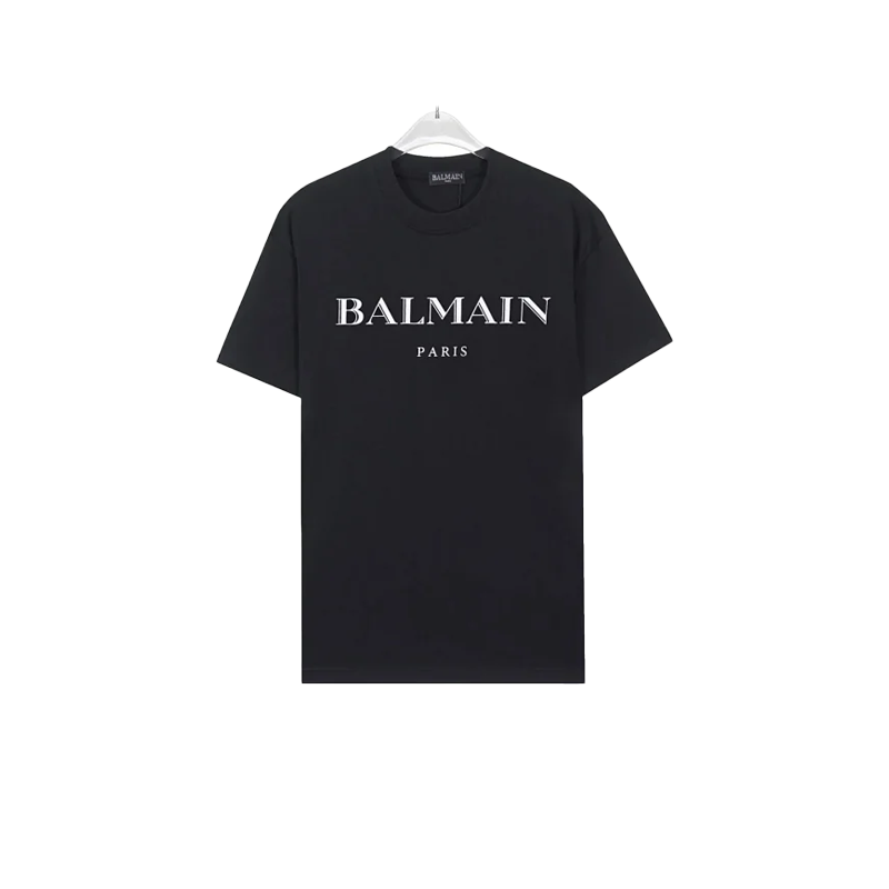 Balmain Shaded Logo T-Shirt Black