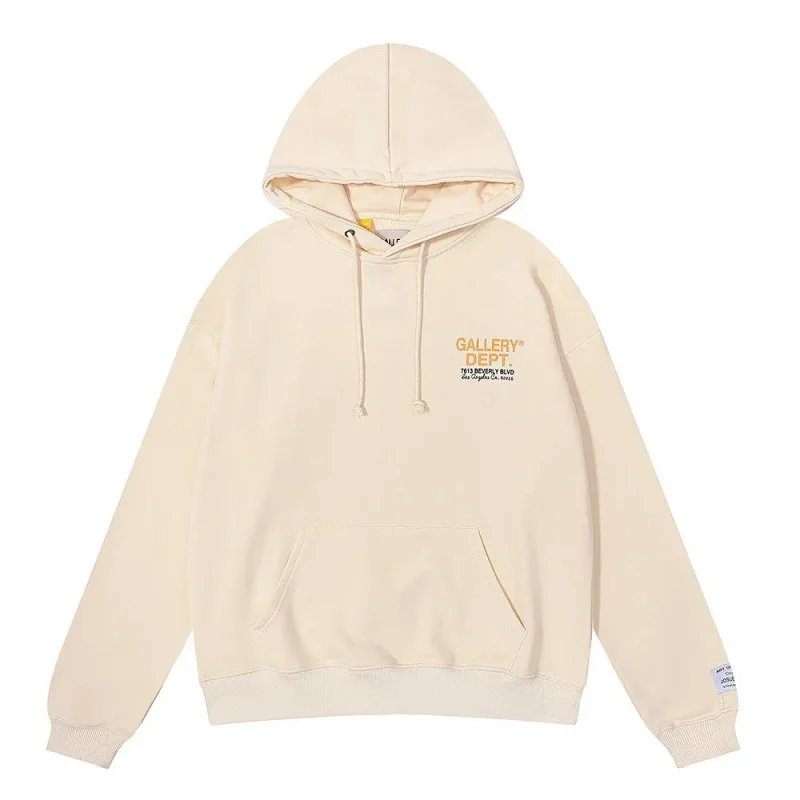 Gallery Dept. Logo Classic Hoodie Beige