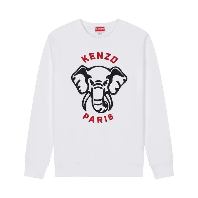Kenzo Elephant Paris Sweatshirt White