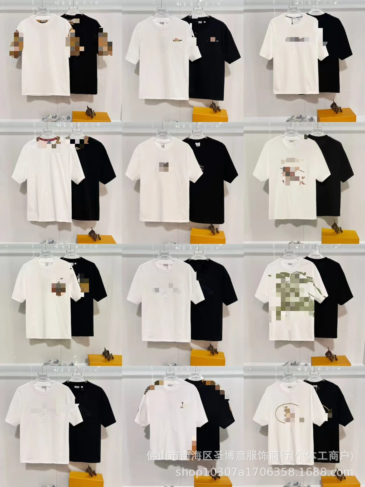 26sBBR embroidered high quality round neck short sleeve t-shirt for men and women