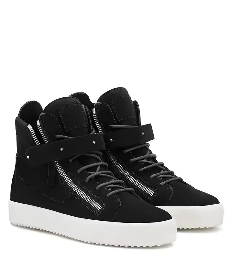 Black Zip with Single Buckle