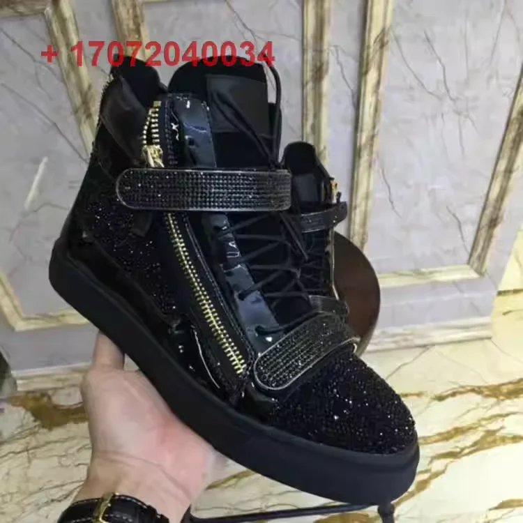 Full Crystal with Gold Zipper