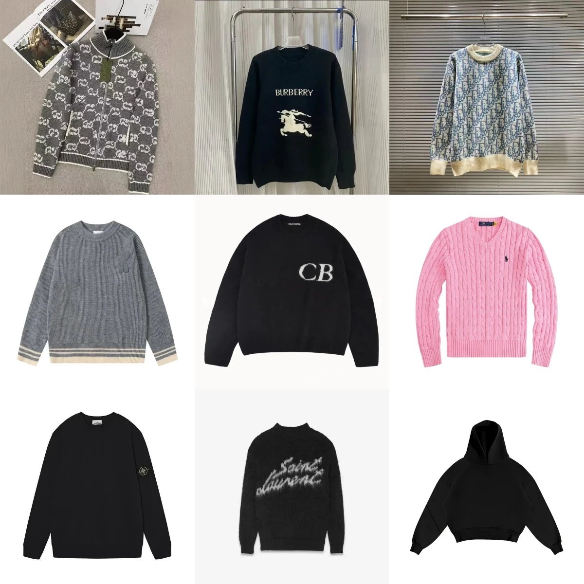 7-1 Fall/Winter Designer Sweaters, Loose Fit Slimming Warm Knit Top