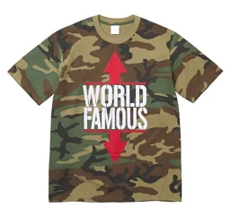 thumbnail for 26SS World Famous Tee chest letter world famous short-sleeved T-shirt men's and women's -tri
